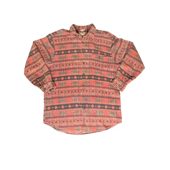 The Territory Ahead size XL/T shirt woven multicolor Aztec button up Santa Fe - Picture 1 of 5